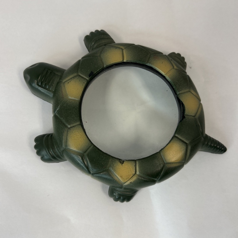 Turtle Paper Weight Magnifying Glass Green Color Map Reader Read